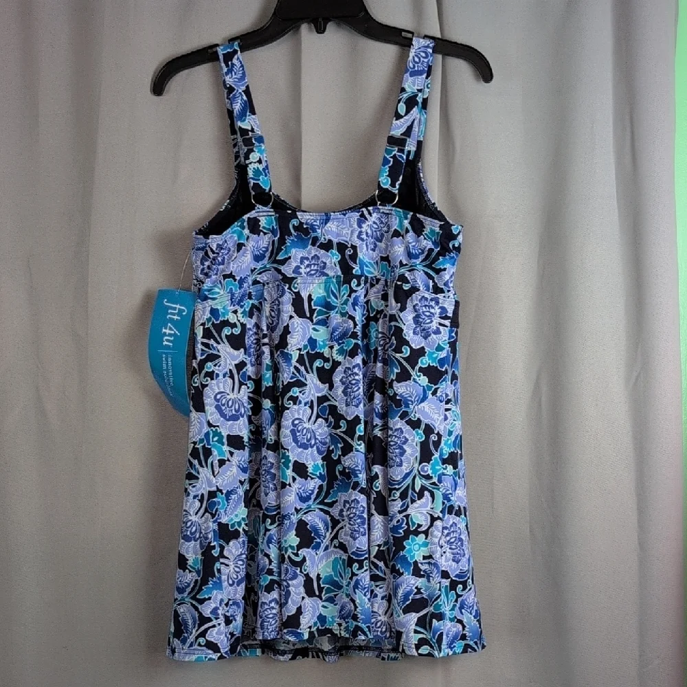 Blue Floral Women's One Piece‎ Swimsuit New